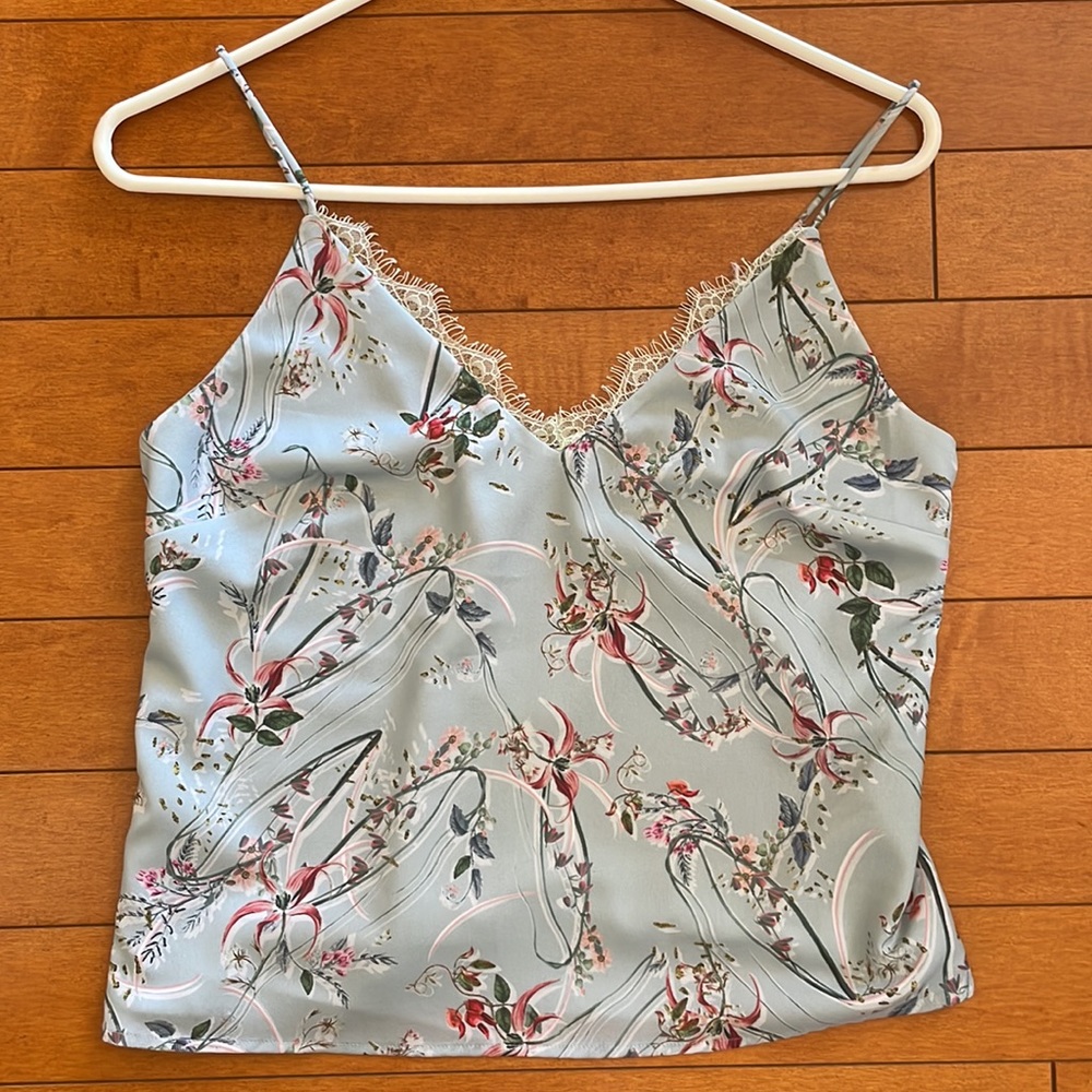 Bebe blue printed cami